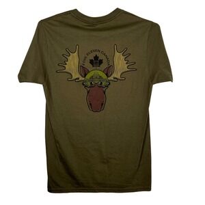 5.11 Tactical Canada Moose Night Vision Graphic T-Shirt Mens Small Olive Green